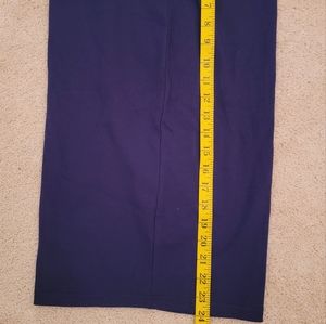 Blue shein brand business skirt